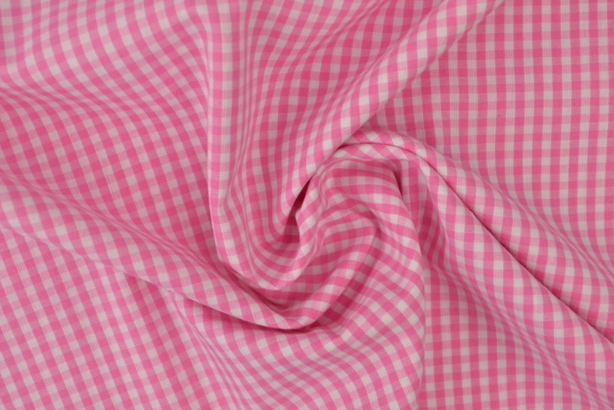 Katoen – Boerenbont – Ruitjes 2,5 mm roze