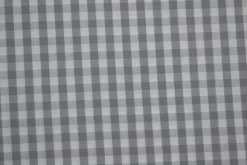 Katoen – Boerenbont – Ruitjes 6,5 mm grijs