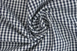 Katoen – Boerenbont – Ruitjes 2,5 mm navy
