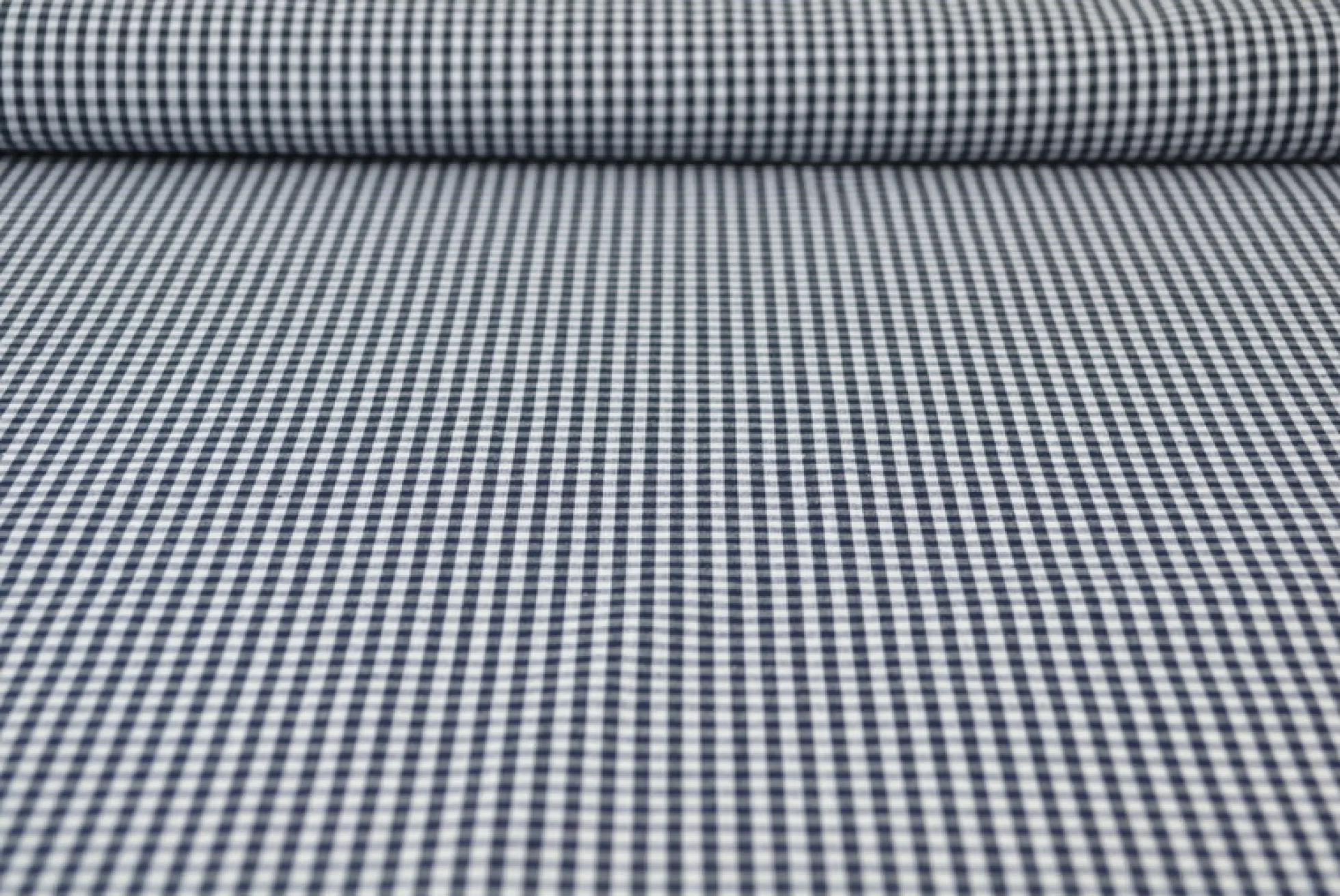Katoen – Boerenbont – Ruitjes 2,5 mm navy