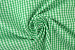 Katoen – Boerenbont – Ruitjes 2,5 mm groen