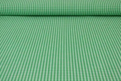 Katoen – Boerenbont – Ruitjes 2,5 mm groen