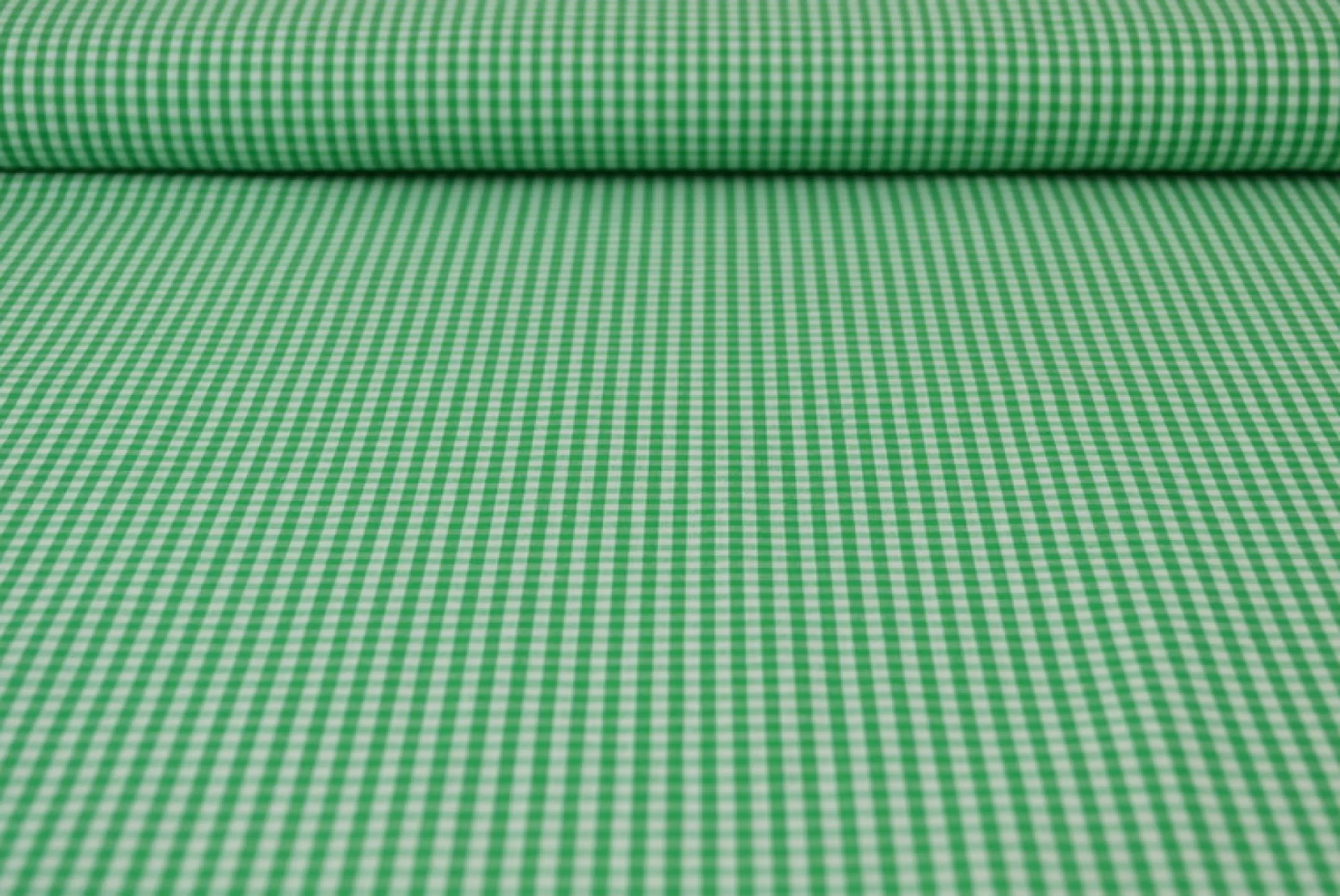 Katoen – Boerenbont – Ruitjes 2,5 mm groen