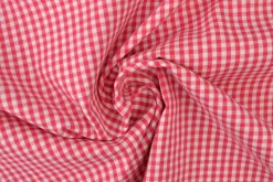 Katoen  – Boerenbont – Ruitjes 2,5 mm fuchsia