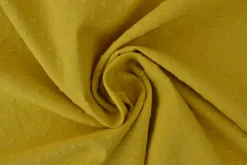 Katoen dobby – Okergeel