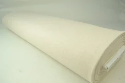 Katoen flanel gebreid – Creme krijtstreep