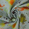 Katoen flanel / molton – Frogs on grey