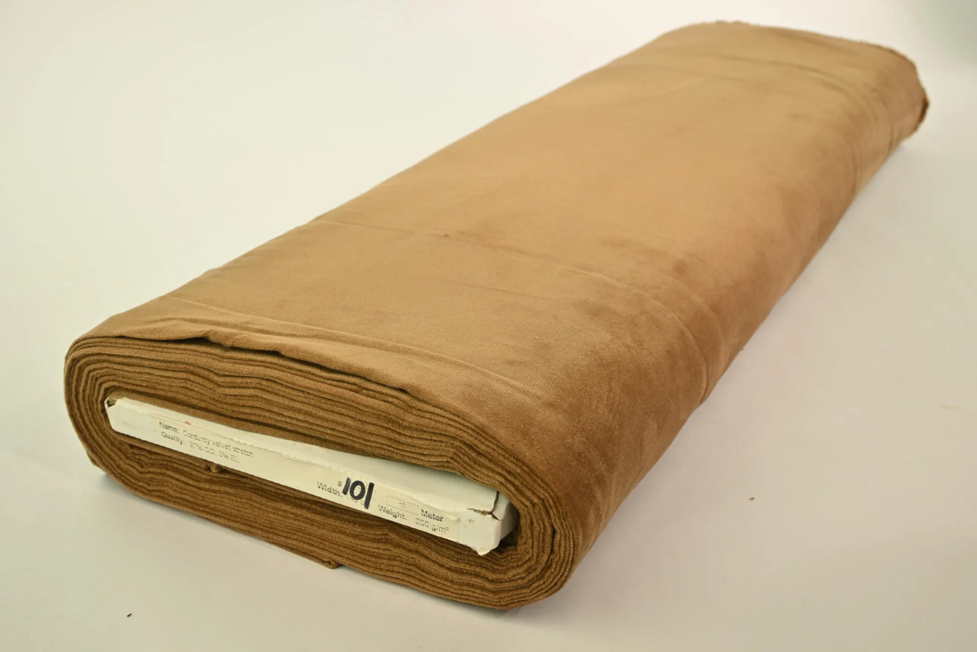 Katoen fluweel stretch – Beige