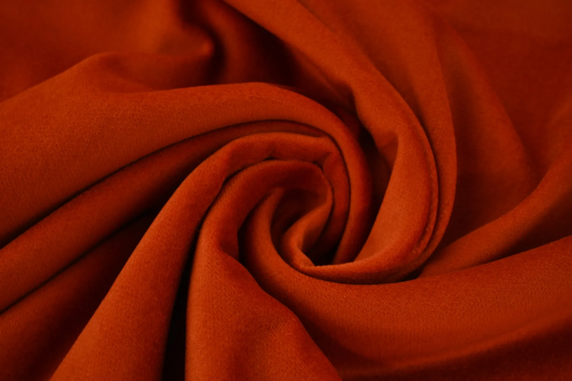 Katoen fluweel stretch – Brique soft touch