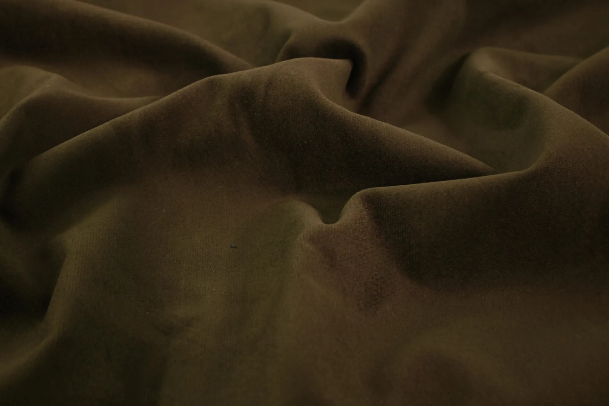 Katoen fluweel stretch – Donker kastanjebruin