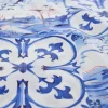 Katoen gecoat / tafelzeil – Delfts blauw tegelprint