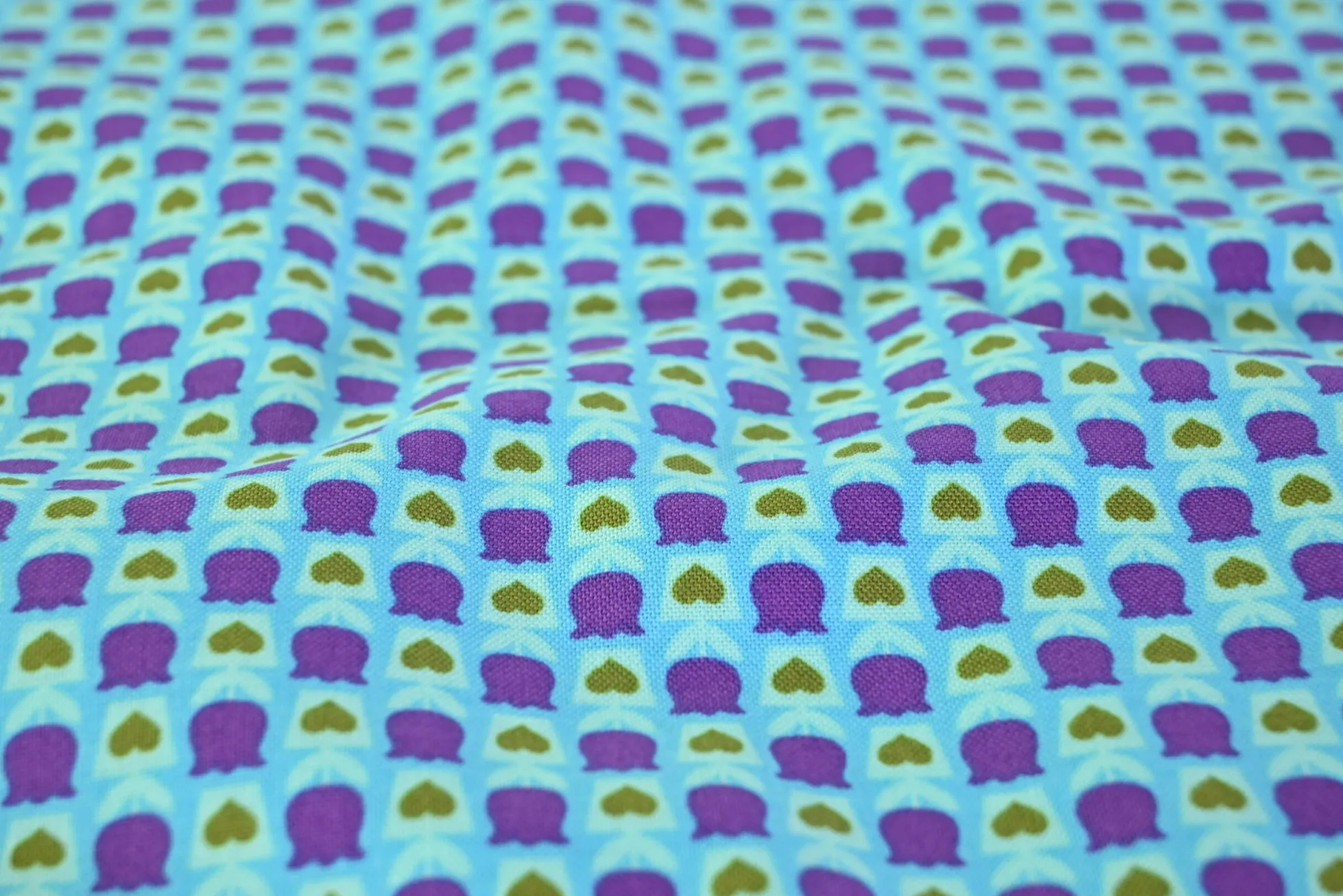 Katoen poplin – Amethyst Tulip Tiles