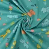 Katoen poplin  – Animals aqua