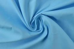 Katoen Poplin: Aqua blauw