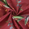 Katoen poplin – Burgundy Botanica