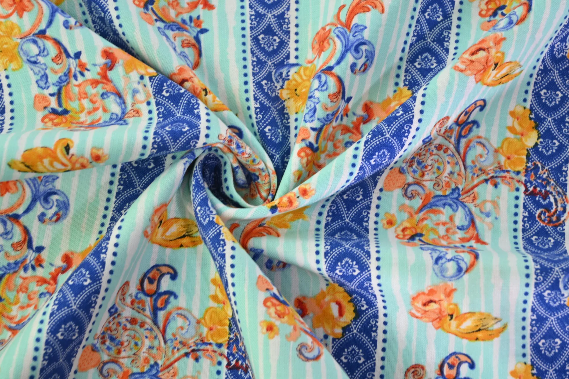 Katoen poplin – Coastal Baroque