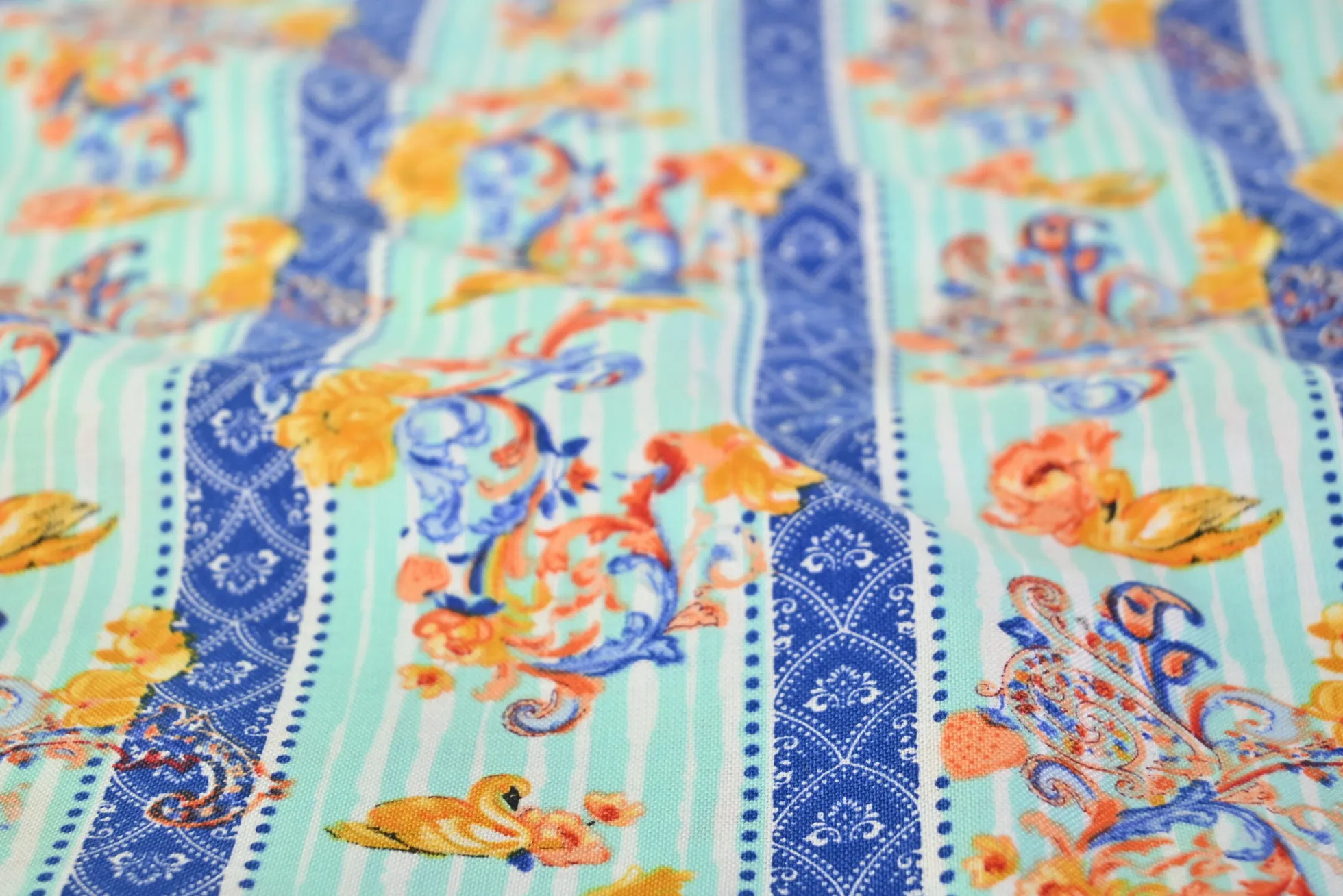 Katoen poplin – Coastal Baroque