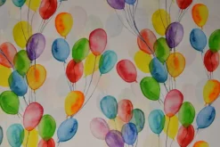 Katoen poplin digitaal – Balloons on white
