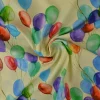 Katoen poplin digitaal – Balloons on light yellow