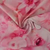 Katoen poplin digitaal – Roses & butterflies pink