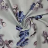 Katoen poplin digitaal – Spring bloom white