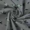Katoen poplin – Grijs dinosaurus