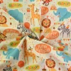 Katoen poplin – Happy birthday animals