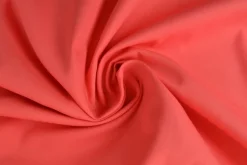 Katoen Poplin: Koraalroze