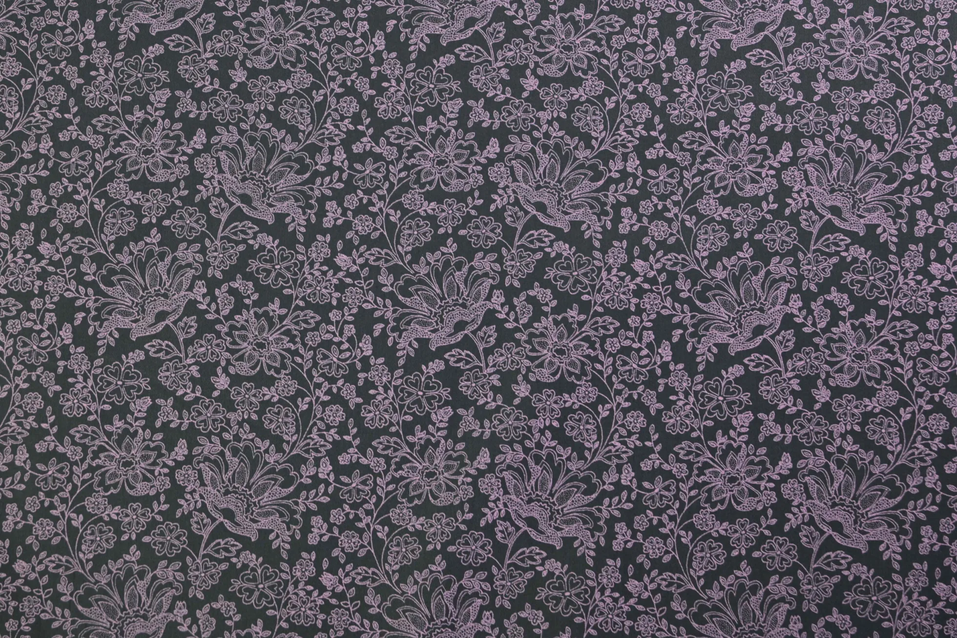 Katoen poplin – Midnight Lace Bloom