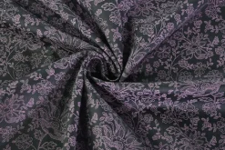 Katoen poplin – Midnight Lace Bloom
