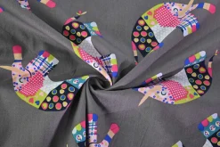Katoen poplin – Patchwork Elephant Parade