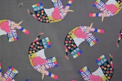 Katoen poplin – Patchwork Elephant Parade