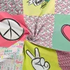 Katoen poplin – Peace patchwork