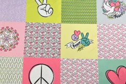Katoen poplin – Peace patchwork