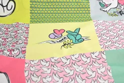 Katoen poplin – Peace patchwork