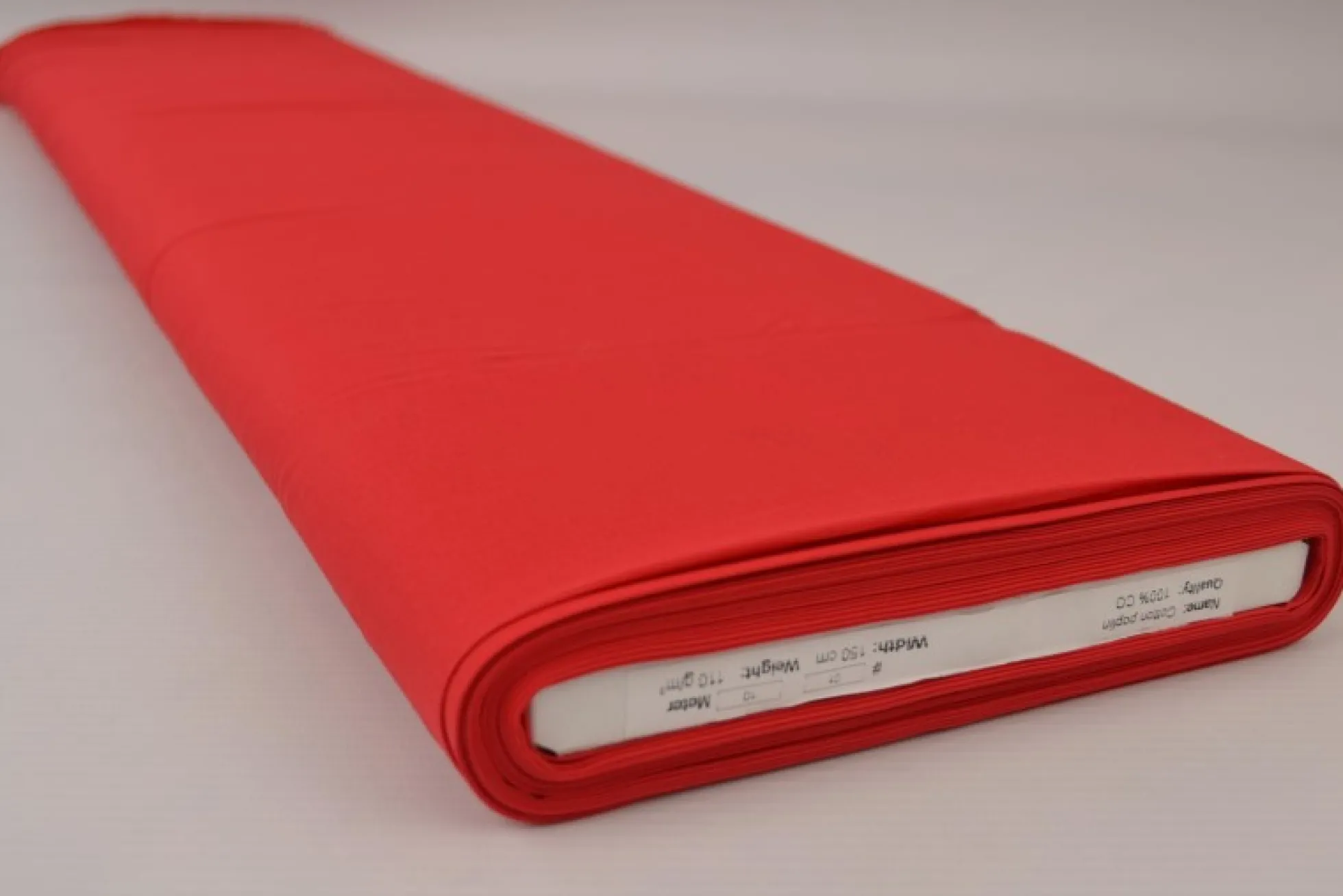Katoen Poplin: Rood