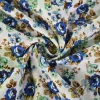 Katoen poplin – Sapphire Bouquet