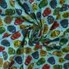 Katoen poplin  – Schedel aqua