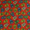 Katoen poplin – Schedel rood