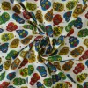 Katoen poplin – Schedel wit