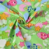Katoen poplin – Sea friends green