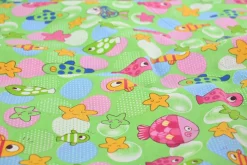 Katoen poplin – Sea friends green