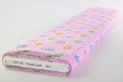 Katoen poplin – Smart mouse on pink