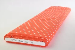 Katoen poplin – Stars on orange