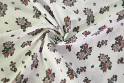 Katoen poplin – Vintage Rose Posy