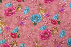 Katoen poplin – Woodland Bloom Deer