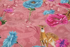 Katoen poplin – Woodland Bloom Deer