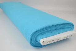 Katoen rib jersey – Aqua