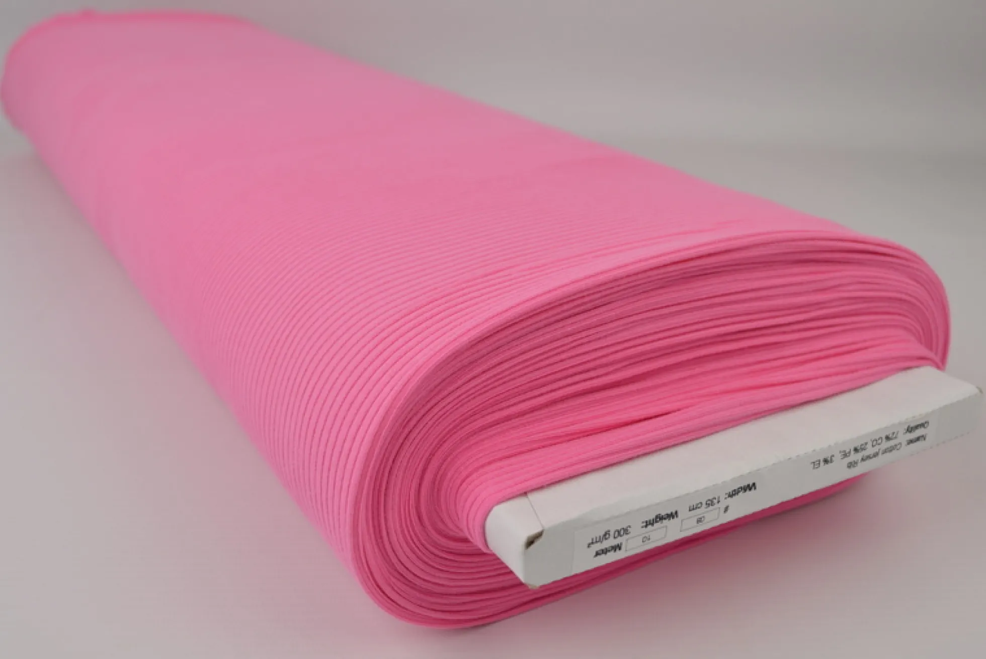Katoen rib jersey – Roze