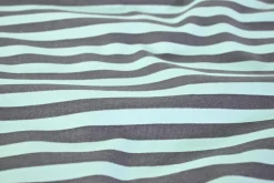 Katoen tricot – Baby blue grey stripes